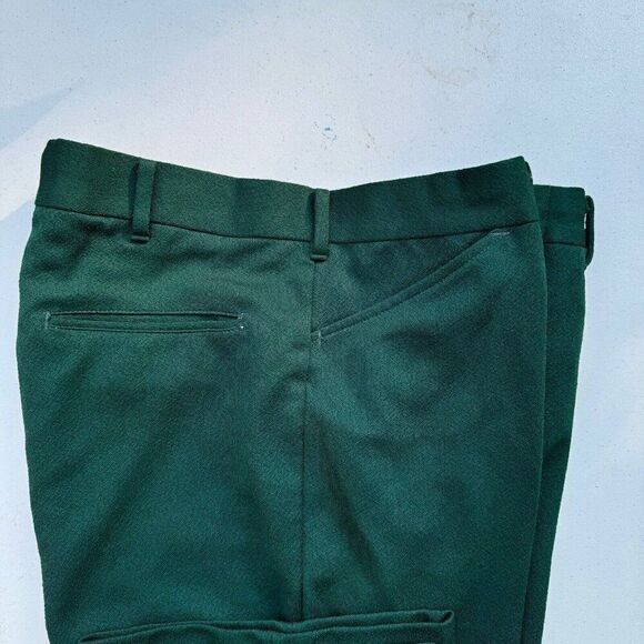 Vintage Roebucks‎ Sears Regular Fit Perma Prest Pants Men's Pants Green 33x28.5 - Picture 3 of 13